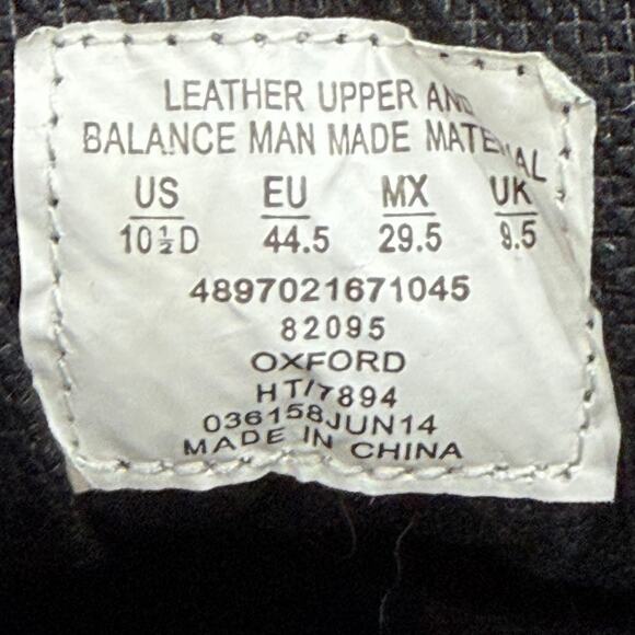Die Hard Oxford Work Shoe 10.5 Black Leather Waterproof Slip Resistant Steel Toe main image 8